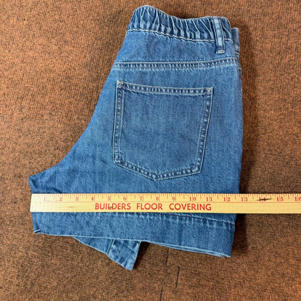 A+ Uniqlo Denim Skort Medium Wash Wrap Front Elastic Back 221-477522 Blue Size M - Picture 7 of 7